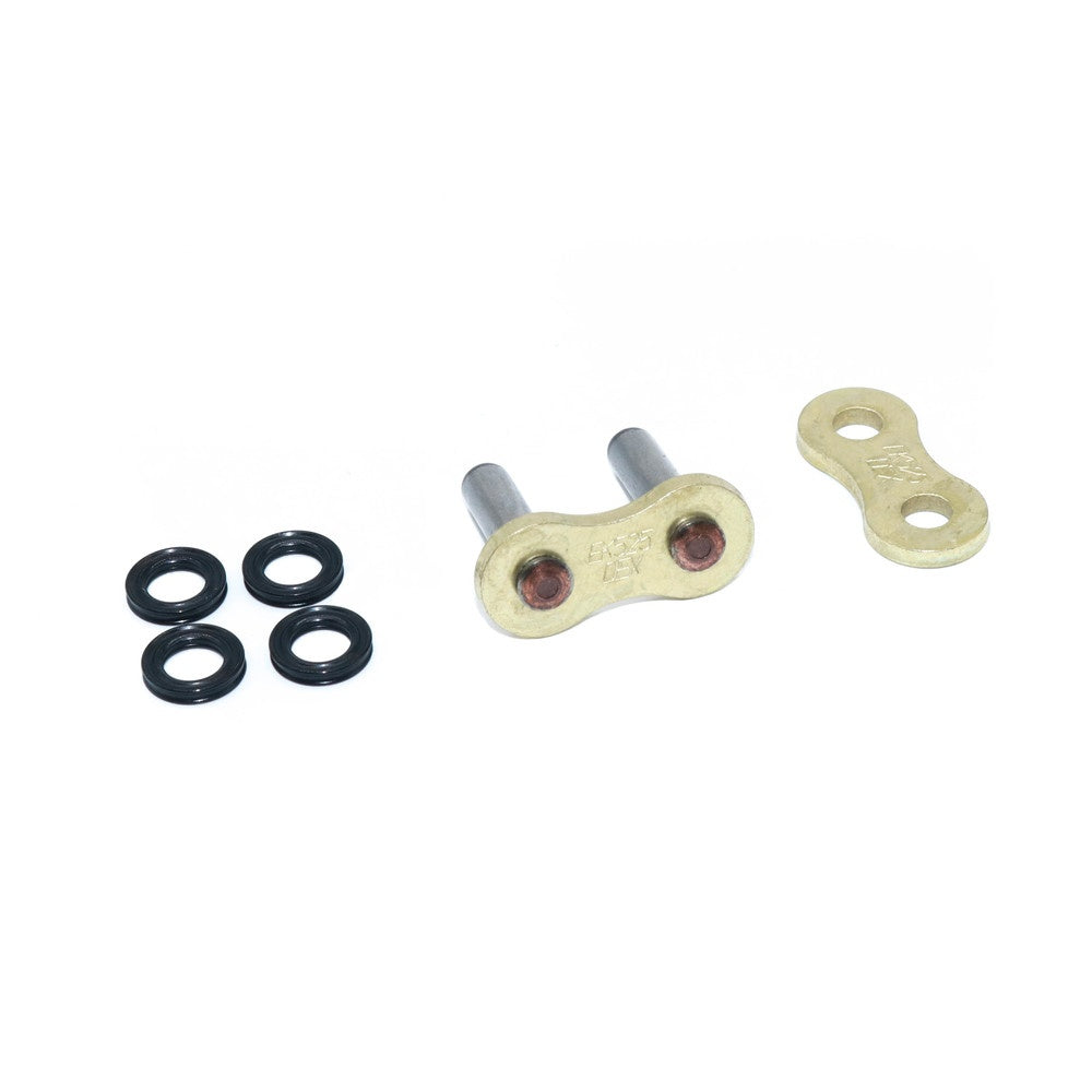 New EK CHAIN AND SUPERSPROX 525 QX-Ring Gold Rivet Link Single 14-525DEX11-RL