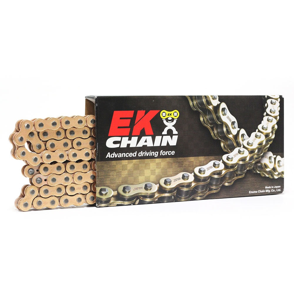 New EK CHAIN AND SUPERSPROX 525 QX-Ring Gold Chain 124L 14-525SRX211-124 | Australian Moto Spares