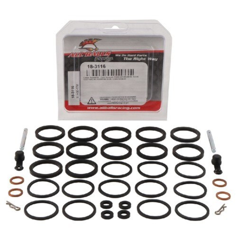 New ALL BALLS Front Brake Caliper Rebuild Kit For KAWASAKI ZX-6R ZX600 18-3116