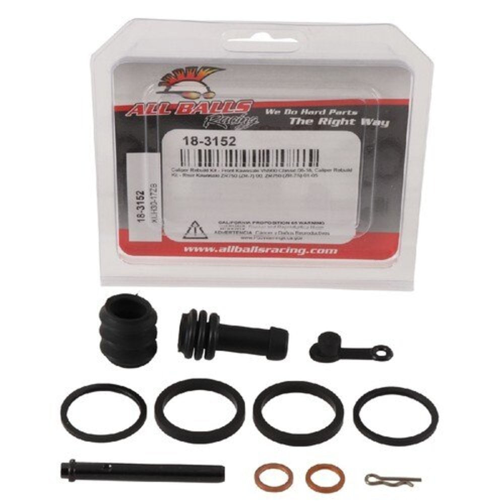 New ALL BALLS Rear Brake Caliper Rebuild Kit For KAWASAKI ZR750 ZR-7 18-3152