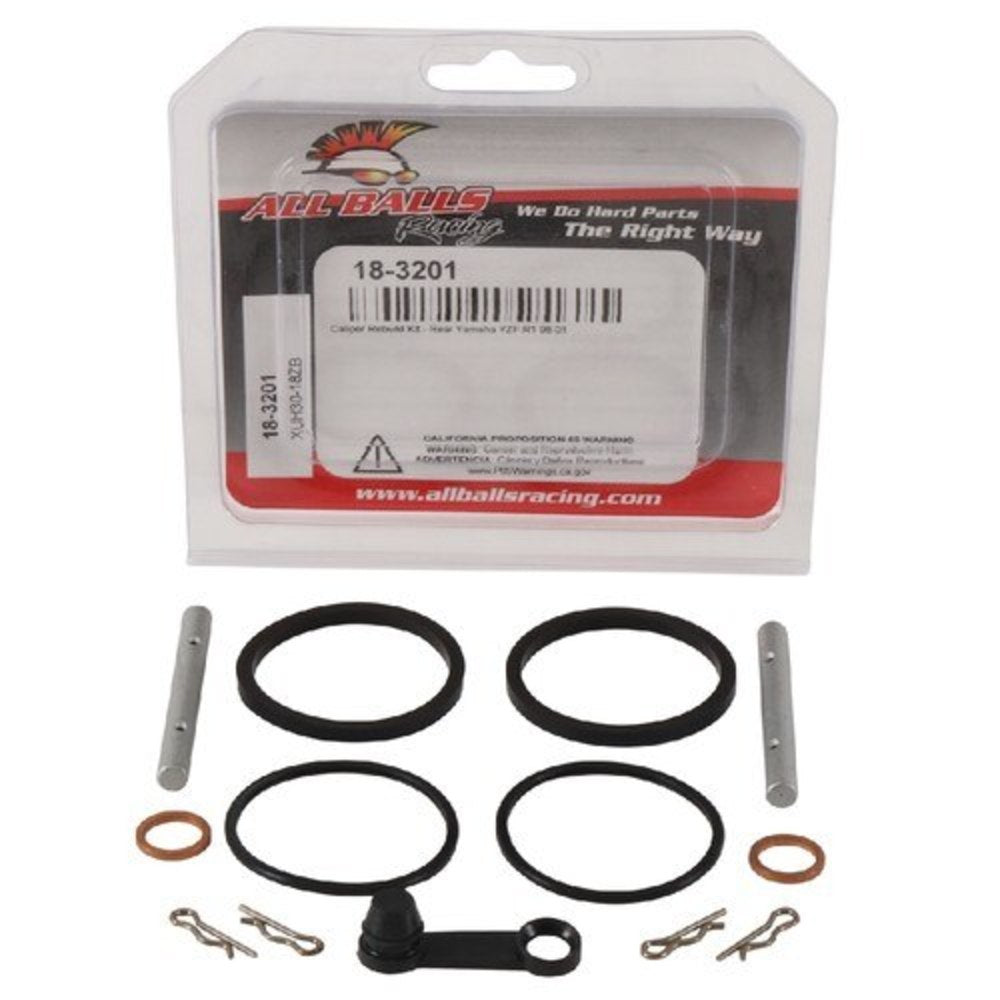 New ALL BALLS Rear Brake Caliper Rebuild Kit For YAMAHA YZF-R1 18-3201