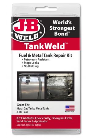 New J-B WELD Metal Gas Designed Permanent or Temporary Tankweld Repair Kit 2110