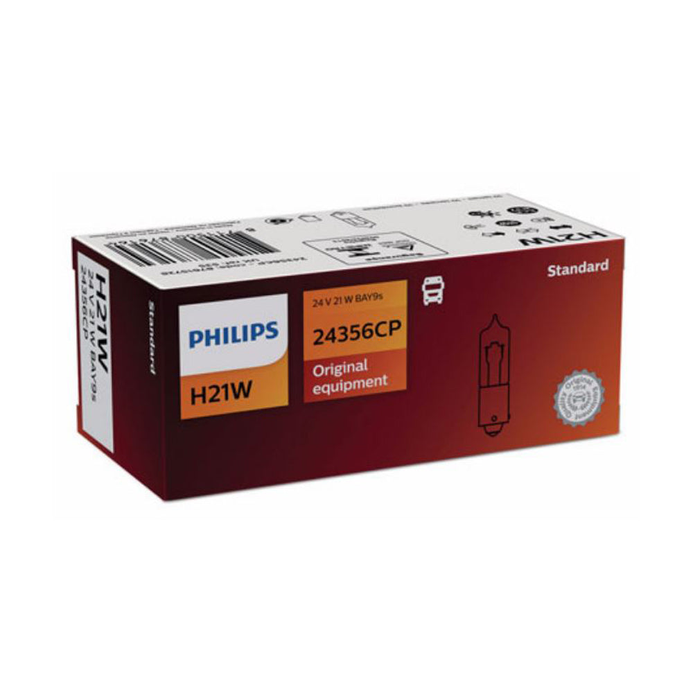 New Philips Globe H21W Bay9S 24V 10Pack (24356Cp)