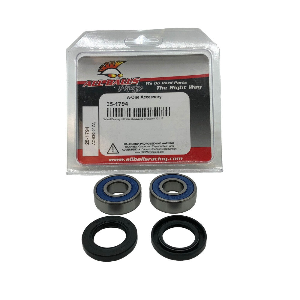 New ALL BALLS Front Wheel Bearing Kit For HUSQVARNA SVARTPILEN 401 25-1794