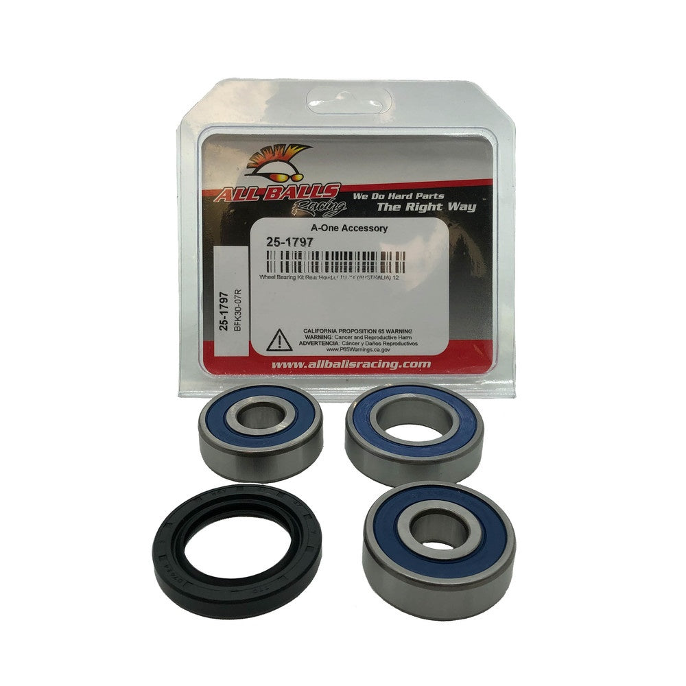 New ALL BALLS Rear Wheel Bearing Kit For HONDA CB125E 25-1797