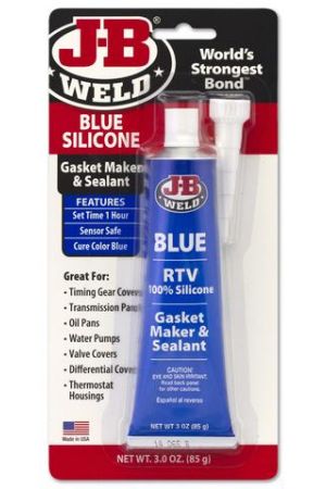New J-B WELD Blue Silicone Gasket Maker & Sealant RTV Set time 1H 85G 31316