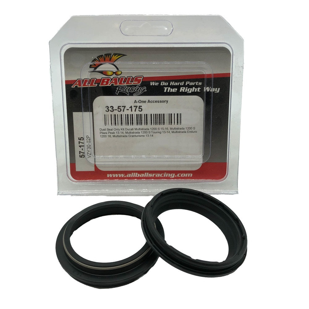 New ALL BALLS Fork Dust Seal Kit For DUCATI, GAS-GAS 33-57-175 | Australian Moto Spares