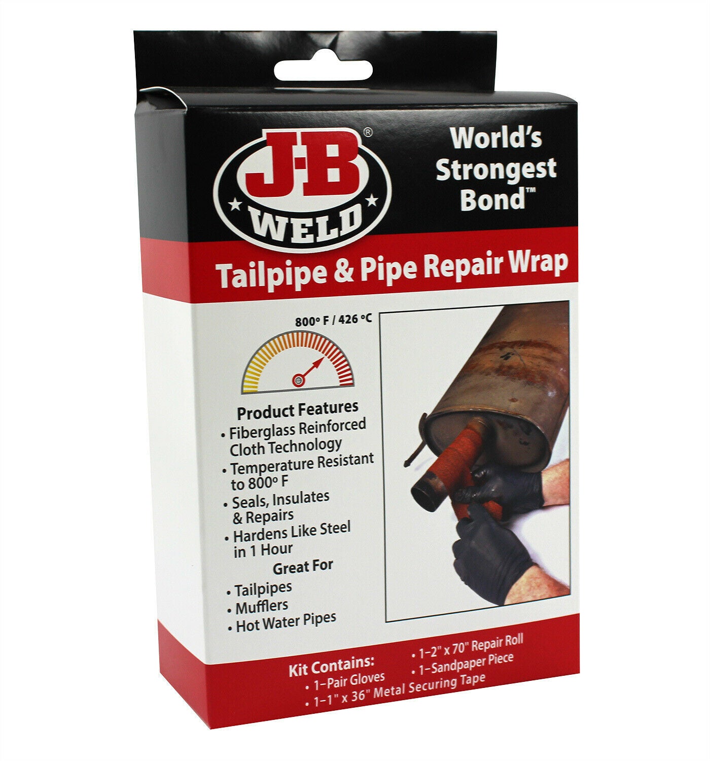 New J-B WELD Fiberglass Muffler, Tailpipe & Water Pipe Repair Wrap 38503 | Australian Moto Spares