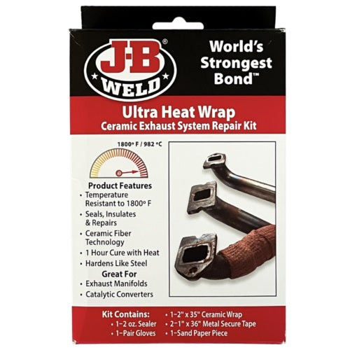 New J-B WELD Ceramic Fiber Technology Exhaust Ultra Heat Wrap 38553