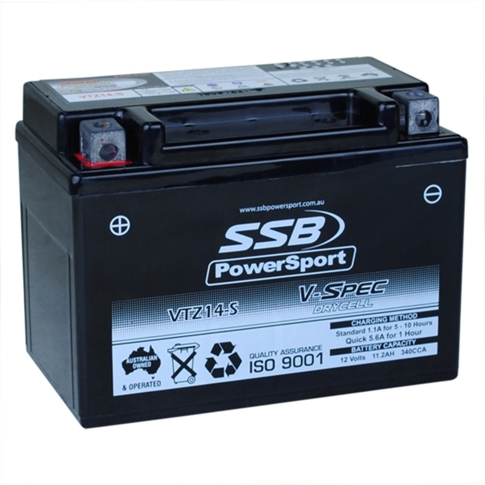SSB 12 Volt V-Spec High Perform AGM Battery For TRIUMPH 800 TIGER XCX 4-VTZ14-S