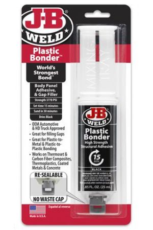 New J-B WELD Black High Strength 3770 PSI Adhesive Plastic Bonder 50139