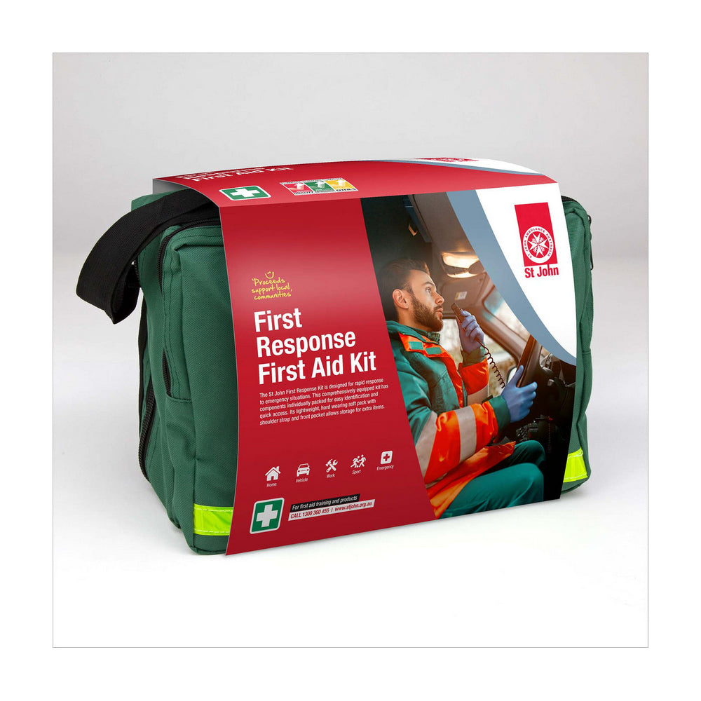 New ST JOHN AMBULANCE First Response First Aid Kit, Lightweight #625301 | Australian Moto Spares