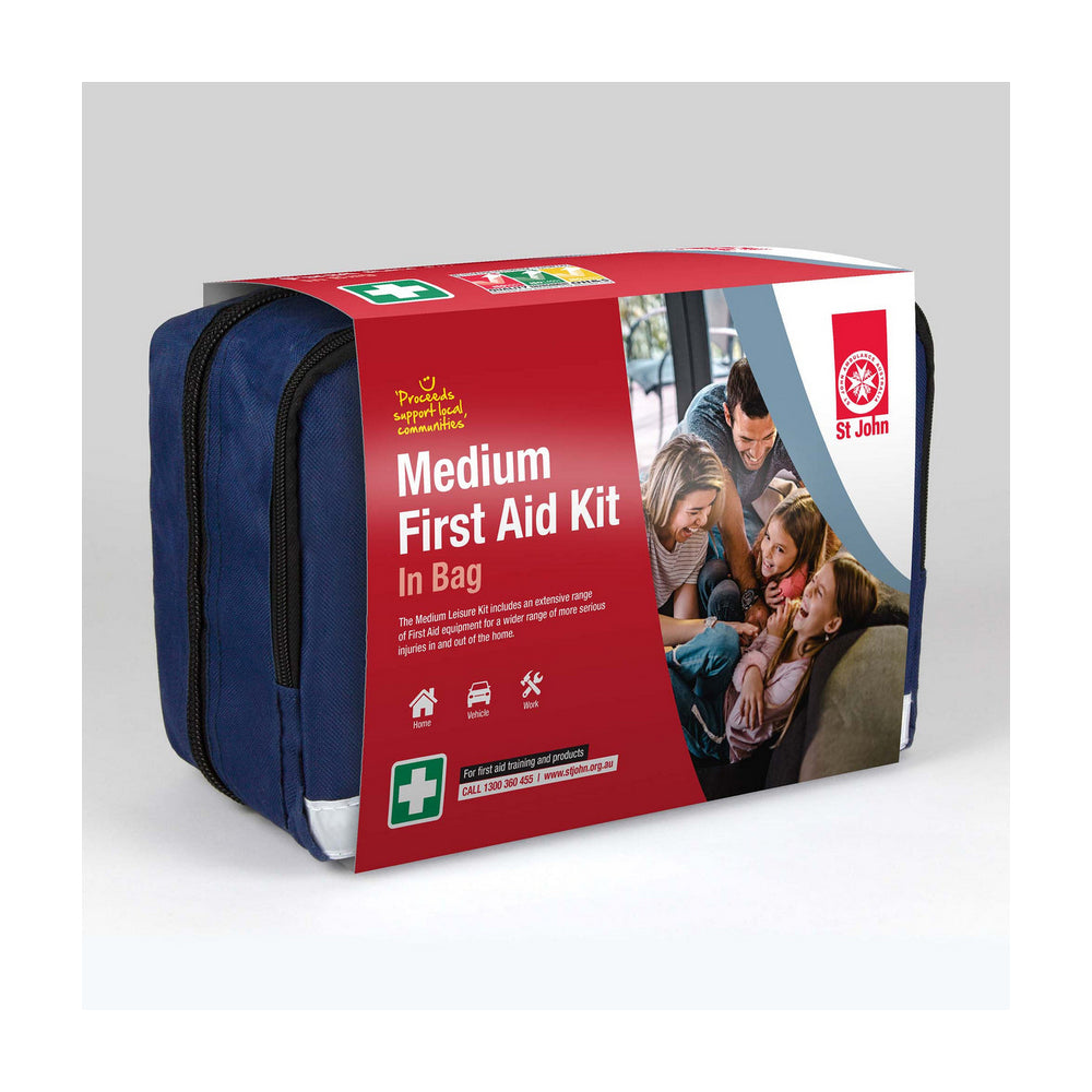 New ST JOHN AMBULANCE Medium Leisure First Aid Kit, Water Resistant #640002 | Australian Moto Spares