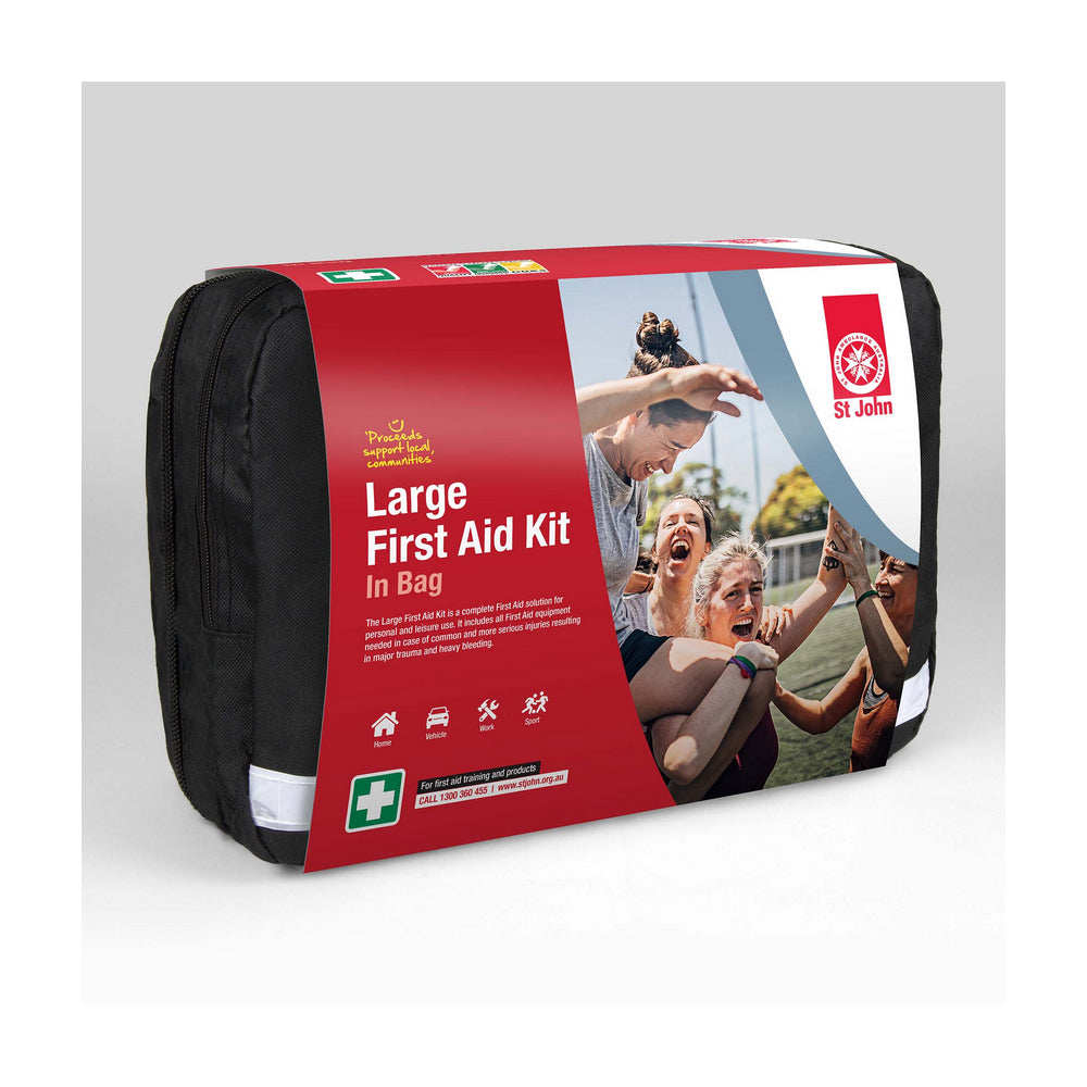 New ST JOHN AMBULANCE Large First Aid Kit, Comprehensive, Water Resistant #640003