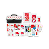New ST JOHN AMBULANCE Workplace First Aid Kit Portable, Lighweight, #640010