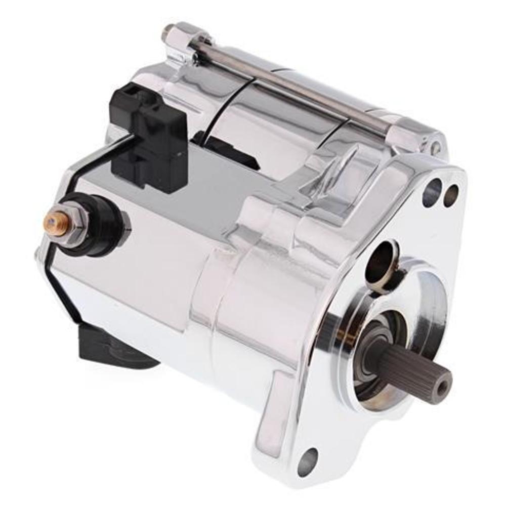 New ALL BALLS Heavy Duty Starter Motor - Chrome For HARLEY DAVIDSON 80-1004 | Australian Moto Spares