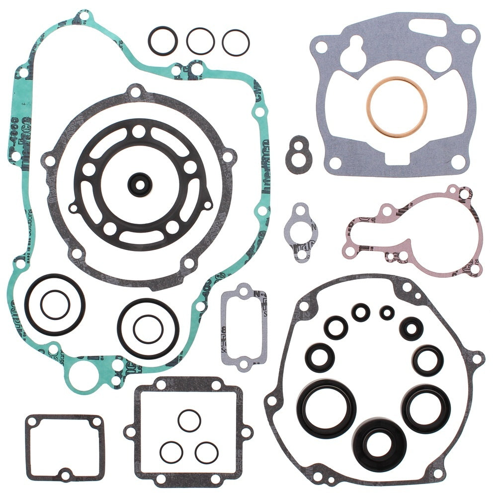 New VERTEX Gasket Kit - Complete with Oil Seals For KAWASAKI KX125 811424