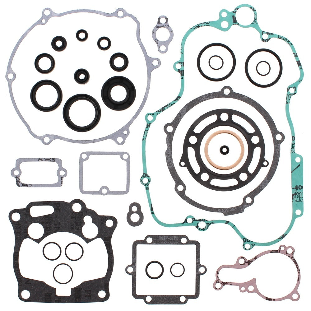 New VERTEX Gasket Kit - Complete with Oil Seals For KAWASAKI KX125 811425
