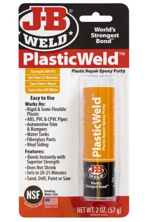 New J-B WELD Automotive Trim Plasticweld Epoxy Putty Stick 8237