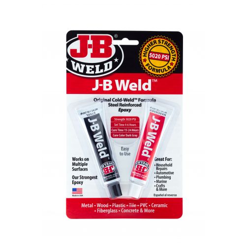 New J-B WELD Original Cold Weld 2X 1Oz Epoxy Strong Bond Tubes - Carded 8265-S