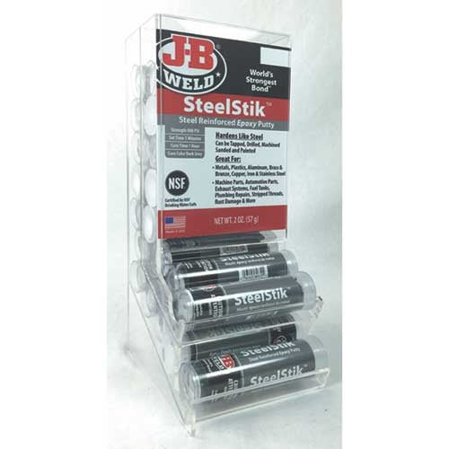 New J-B WELD Steel Stick Clear Plastic Counter Display (20) 8267G-D20 | Australian Moto Spares