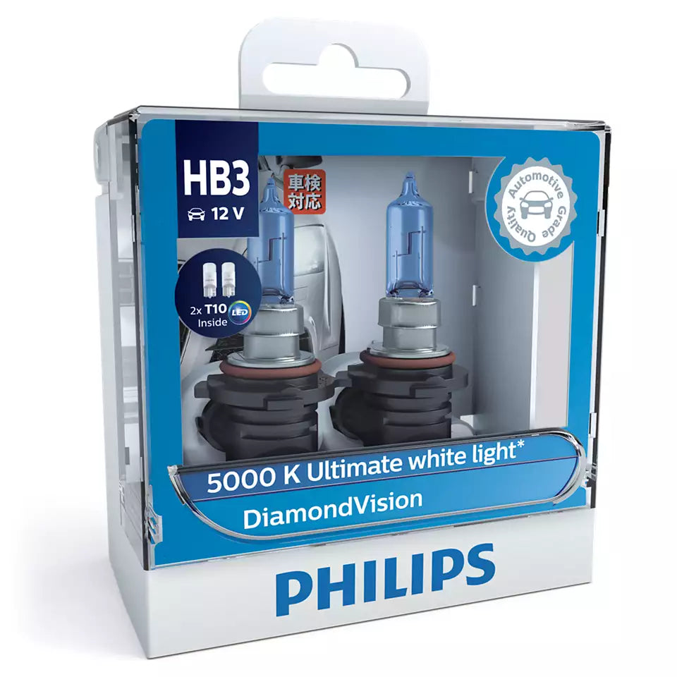 New Philips Globe Hb3 2Pk With Led T10 Park Globes (9005Dvsl)