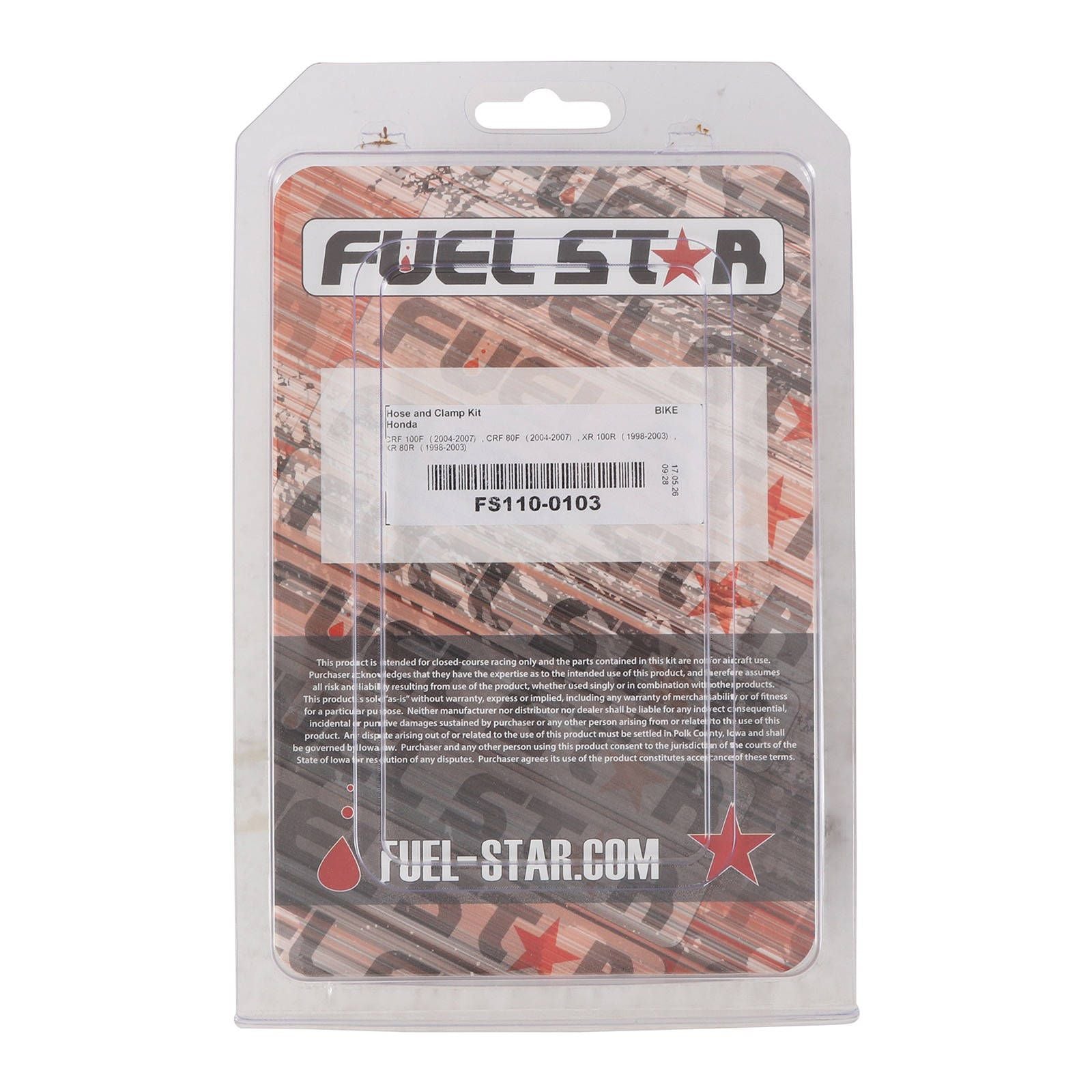 New ALL BALLS Racing Fuel Hose Clamp Kit #ABFS1100103