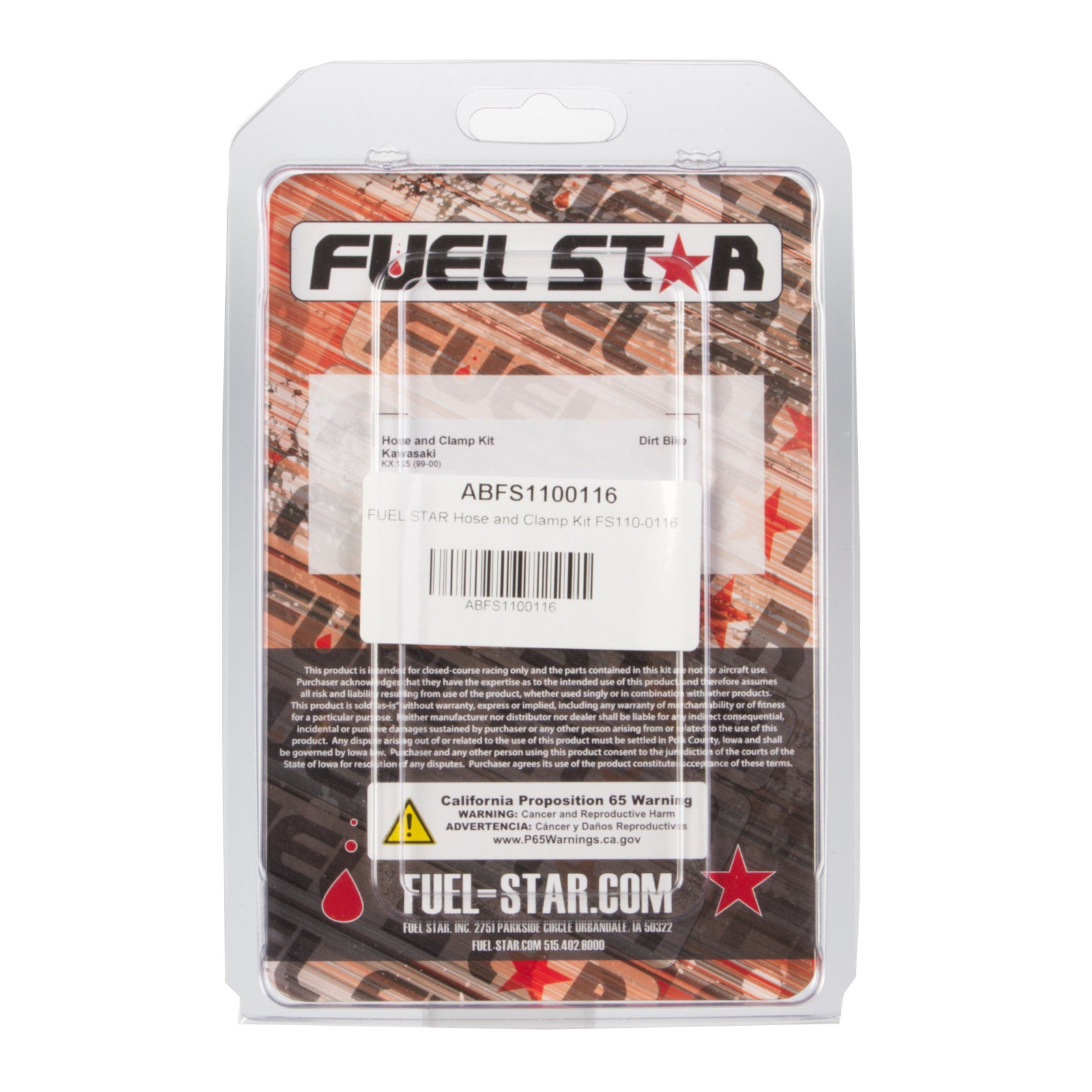 New ALL BALLS Racing Fuel Hose Clamp Kit #ABFS1100116