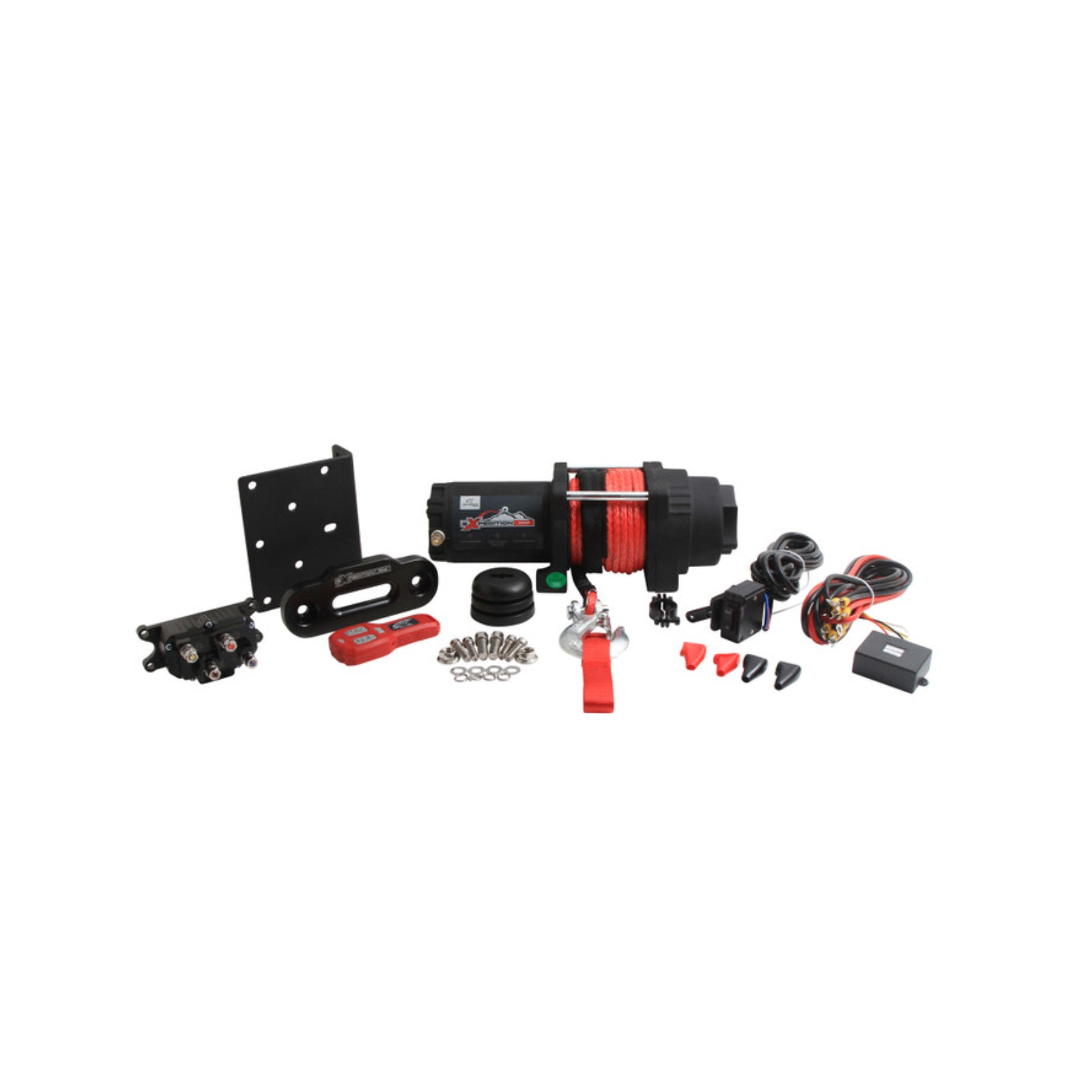 New ALL BALLS Racing 4 Bolt Winch 3500LB With 39FT Synthetic Rope #ABW35004SR | Australian Moto Spares