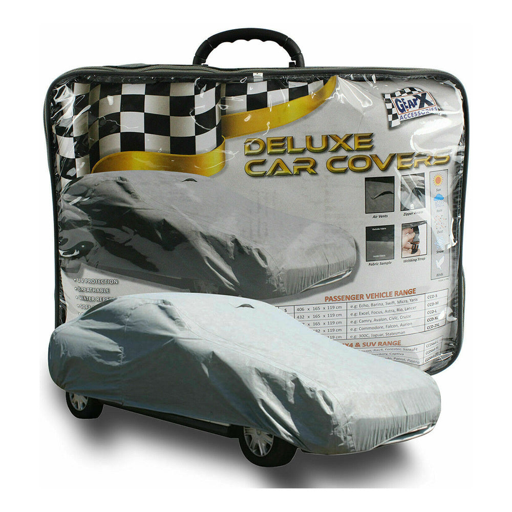 New GEAR-X Soft Cotton Lining and Water Repellent Car Cover 4X4 - XL CCD4X4-XL