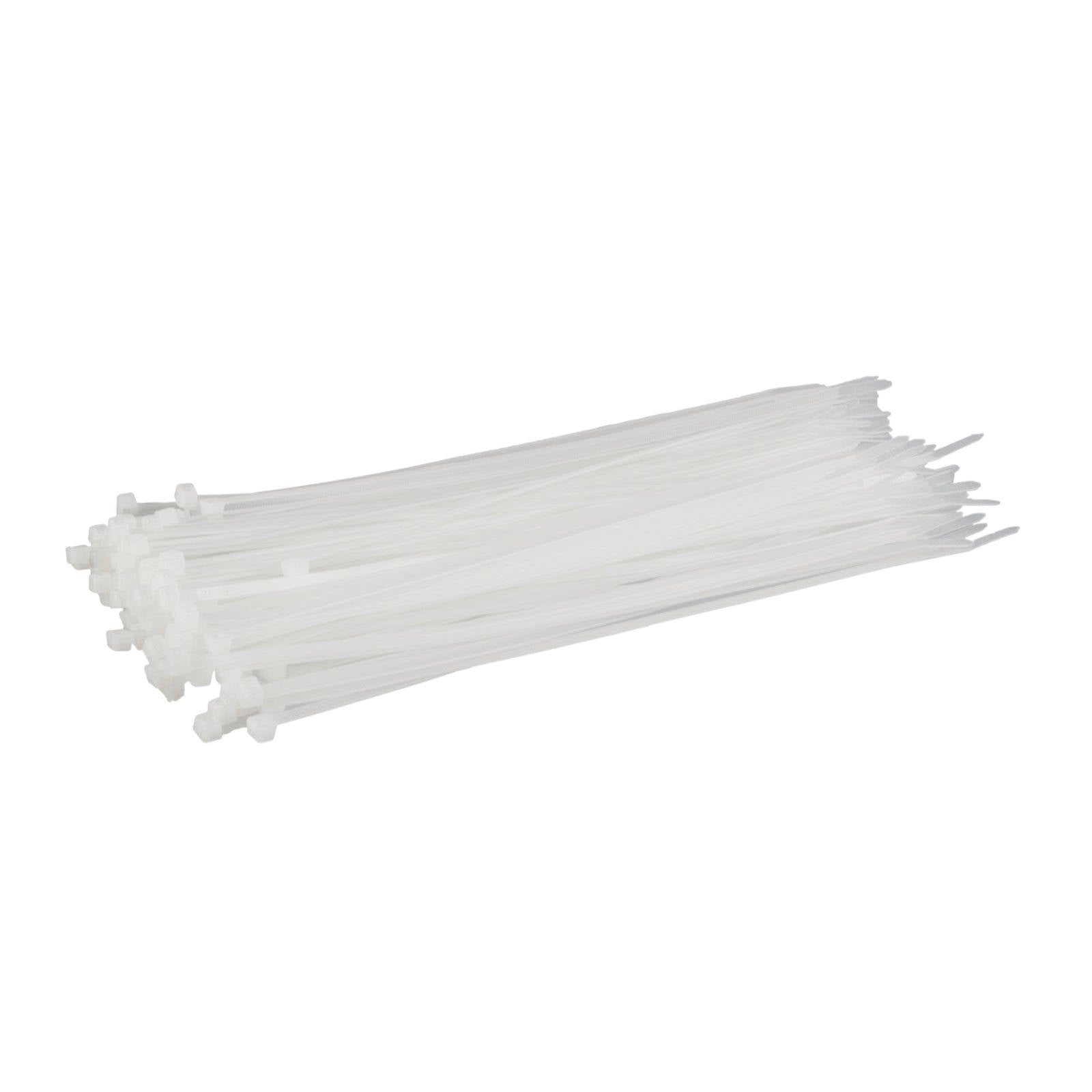 New WHITES Cable Ties 300 x 4.8mm (100/Bag) White #CT300W