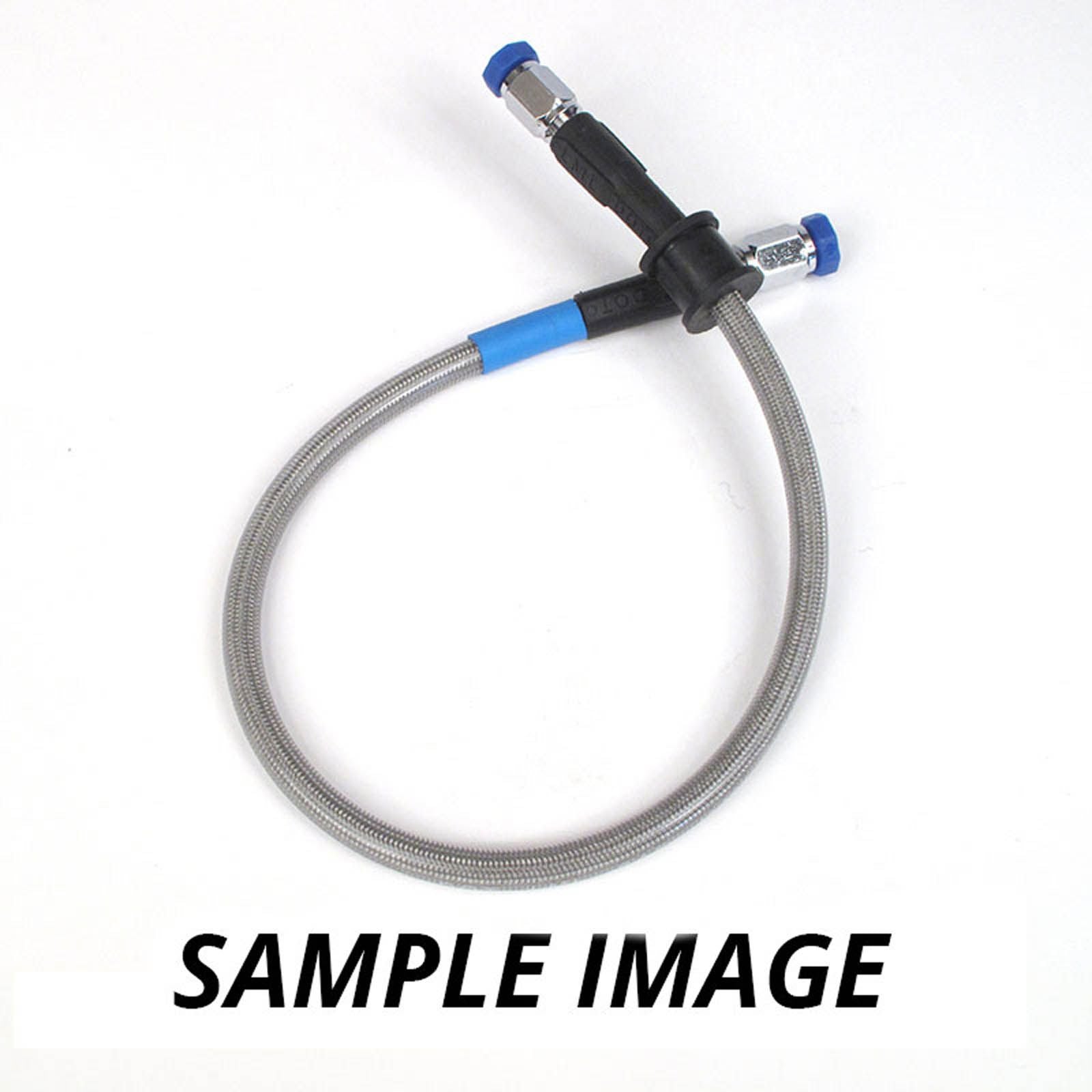 New WHITES Premade Brake Line - 600mm - Chrome #DBL600CC