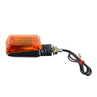 New WHITES Flasher Universal Rubber Short Mount Carbon - Pair #FLURSC