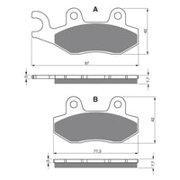 New GOLDFREN Brake Pad - S3 Sintered Sports (PBPH46) #GF002S3