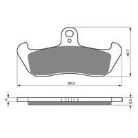 New GOLDFREN Brake Pad - S3 Sintered Sports #GF006S3