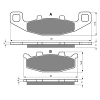 New GOLDFREN Brake Pad - K5 Off-Road Racing #GF013K5