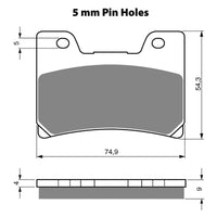 New GOLDFREN Brake Pad - S3 Sintered Sports (PBPH115) #GF028S3
