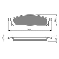 New GOLDFREN Brake Pad - K5 Off-Road Racing (PBPR163) #GF034K5
