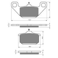 New GOLDFREN Brake Pad - S3 Sintered Sports (PBPH26) #GF037S3