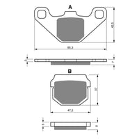 New GOLDFREN Brake Pad - S3 Sintered Sports (PBPH22) #GF047S3