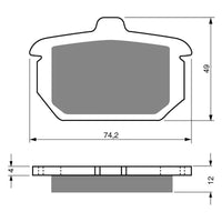 New GOLDFREN Brake Pad - S3 Sintered Sports (PBPH73) #GF058S3