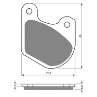 New GOLDFREN Brake Pad - S3 Sintered Sports (PBPH72) #GF062S3