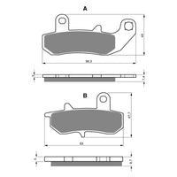 New GOLDFREN Brake Pad - K5 Off-Road Racing #GF065K5