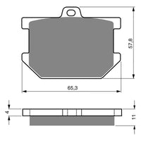 New GOLDFREN Brake Pad - S3 Sintered Sports (PBPH05) #GF082S3