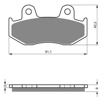 New GOLDFREN Brake Pad - K5 Off-Road Racing #GF102K5