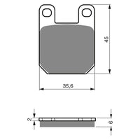 New GOLDFREN Brake Pad - S3 Sintered Sports (PBPH88) #GF121S3