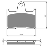 New GOLDFREN Brake Pad - S3 Sintered Sports (PBPH231) #GF148S3