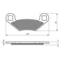 New GOLDFREN Brake Pad - S3 Sintered Sports #GF162S3