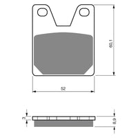 New GOLDFREN Brake Pad - S3 Sintered Sports (PBPH254) #GF169S3
