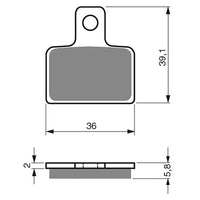 New GOLDFREN Brake Pad - K5 Off-Road Racing #GF173K5